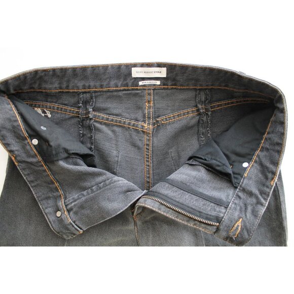 Isabel Marant Etoile Clancy Slim Boyfriend Jeans Dark Grey Size 42/ US 10 - Picture 6 of 8